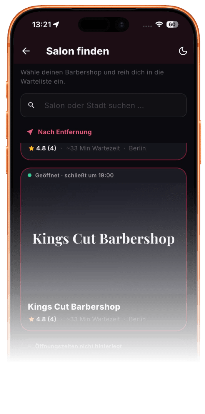Die Barbercut-App: Barbershop in deiner Stadt finden und live sehen, wann du dran bist